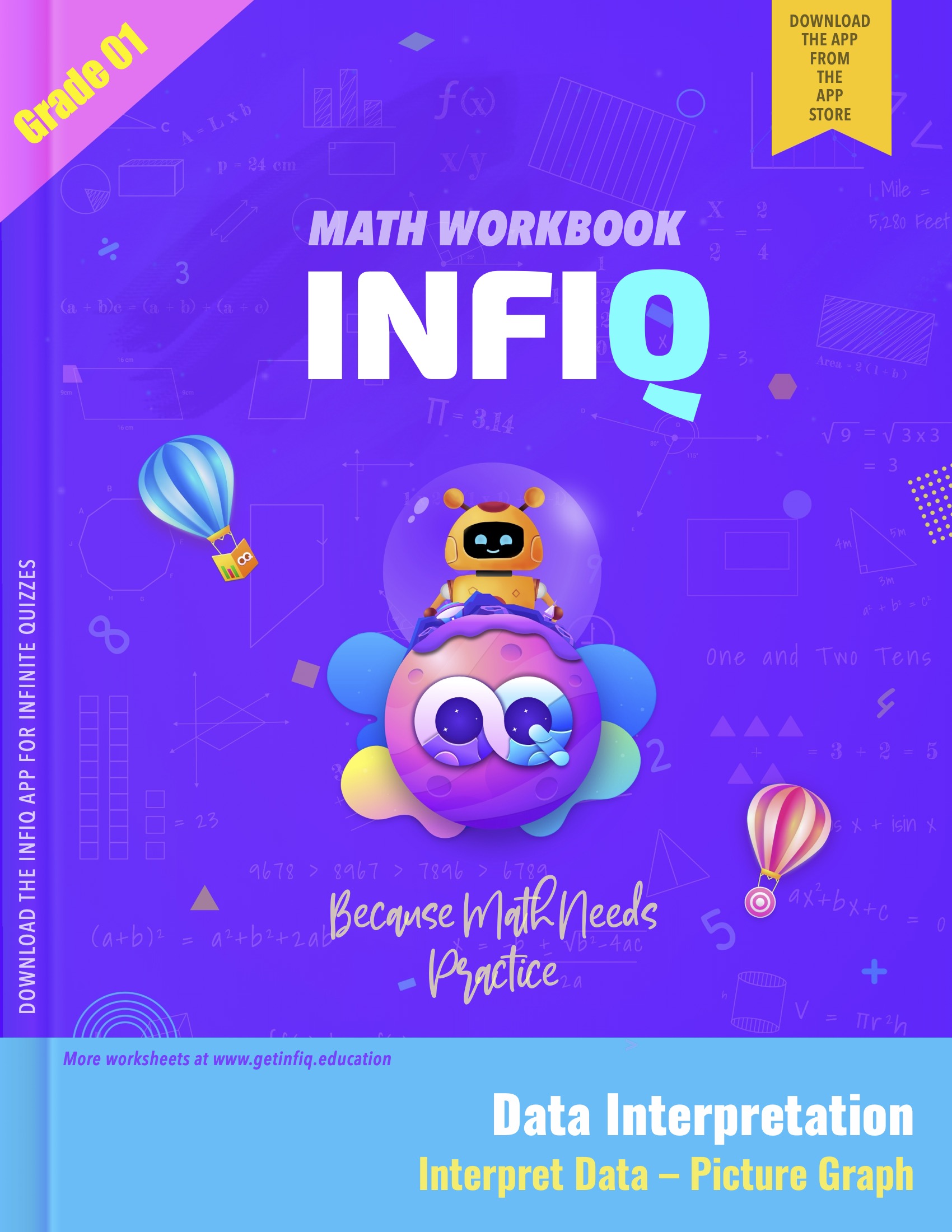 Grade 1 Math: Data Interpretation - Interpret Data (Picture Graph) Workbook